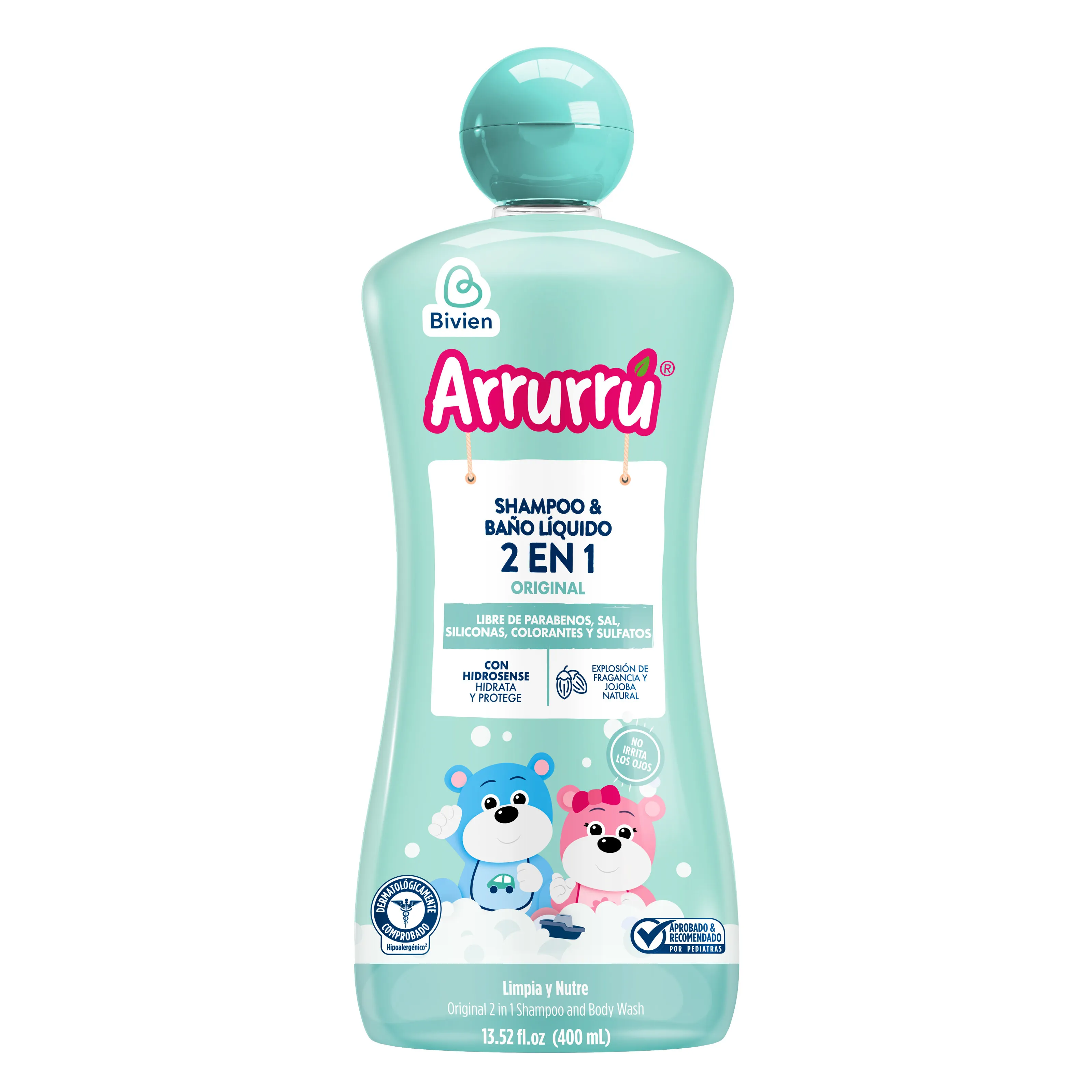 Arrurru Shampoo Y BaÑo Liquido Original 400ml