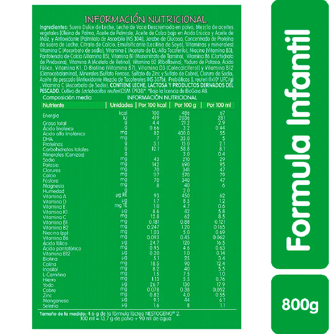 Nestogeno 2 X800g